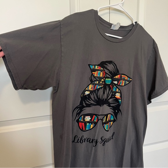 100% Cotton Library Squad T-Shirt for Librarians, Library Media Specialists - Picture 3 of 10